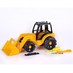 Развивающий конструктор «Трактор с ковшом» Toys Plast ИП.30.006